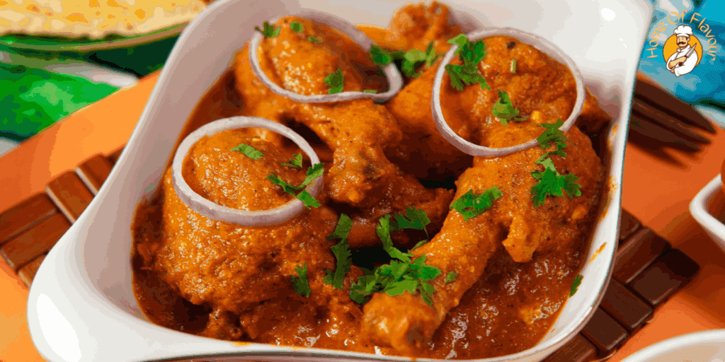 Butter chicken cooking process