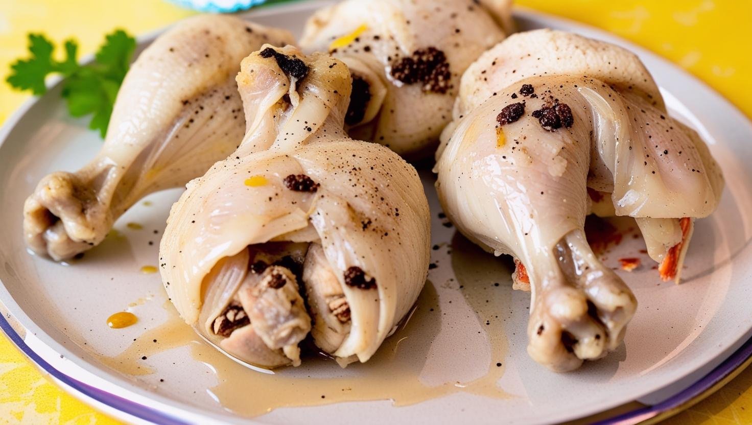 boiled chicken legs