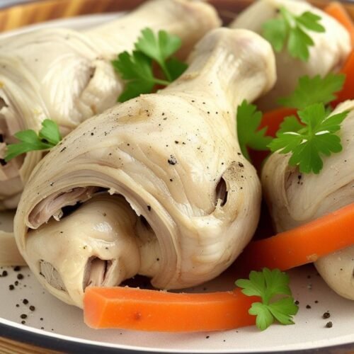 boiled chicken legs