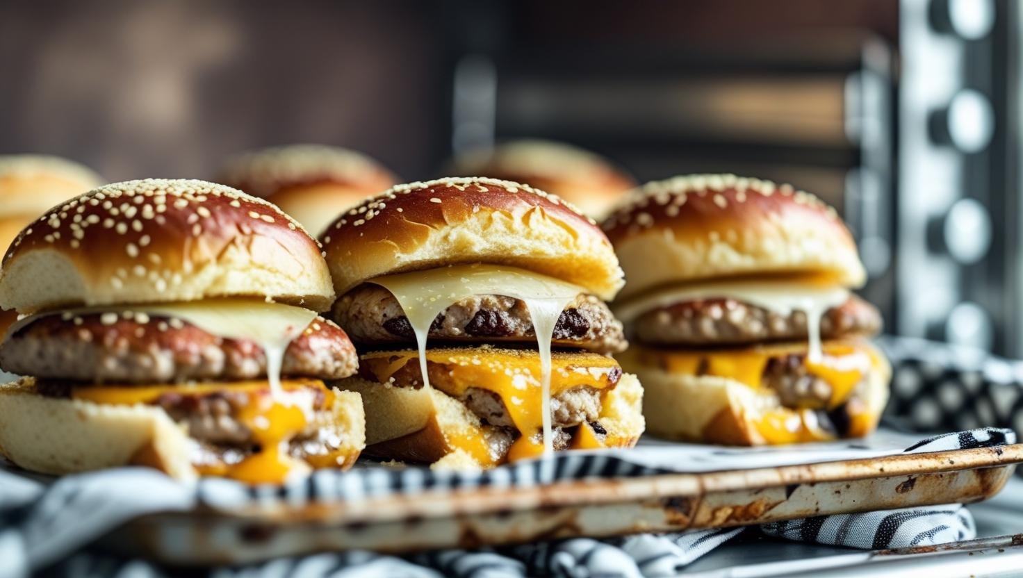 hamburger sliders in oven
