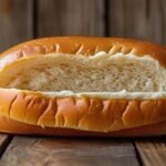 Homemade hot dog bun