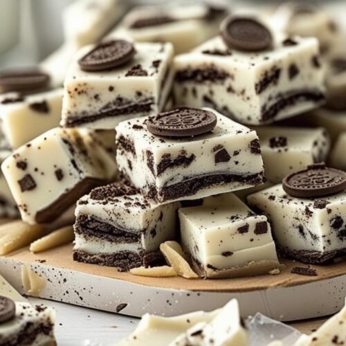 white chocolate biscuit fudge