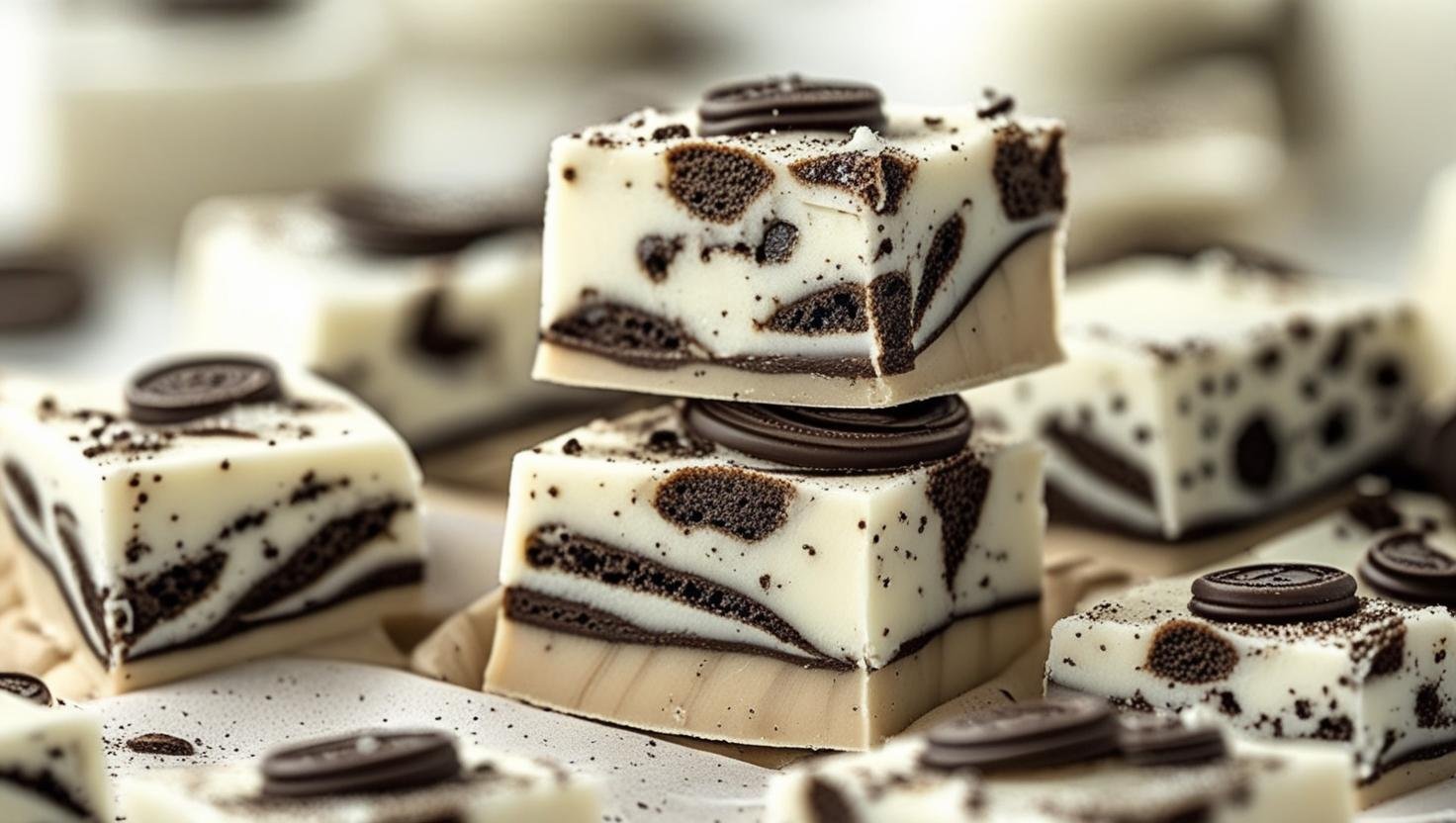 white chocolate biscuit fudge