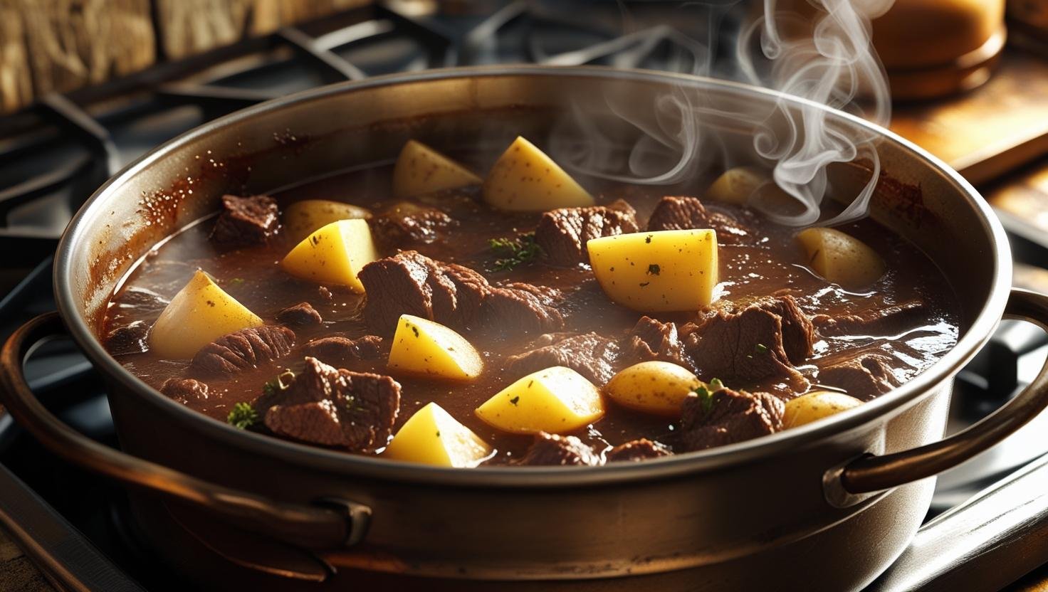 easy beef stew recipe on stove