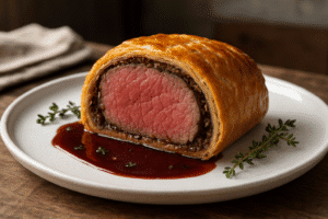 Easy Beef Wellington Recipe for Beginners - Golden Brown Pastry with Juicy Filet